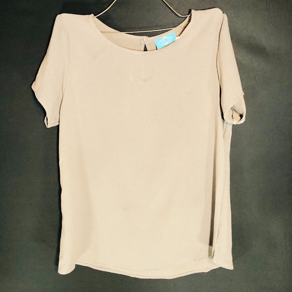 Edyn Beige Short-Sleeve Tee